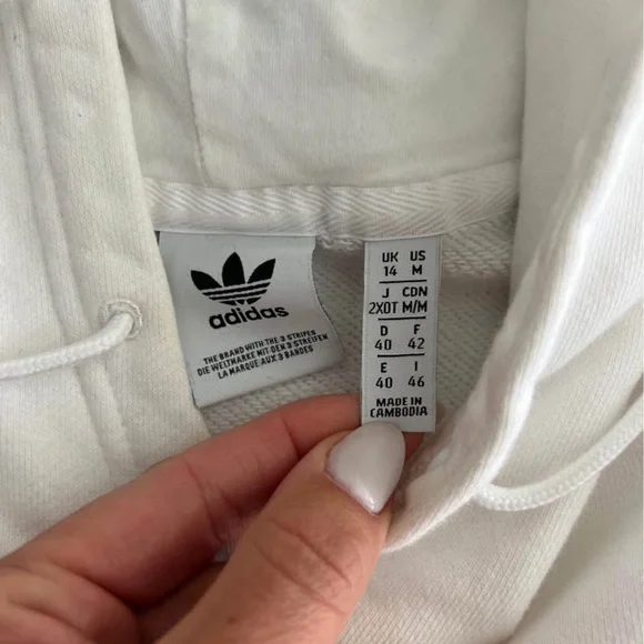 Adidas Classic White Hoodie - Picture 2 of 3